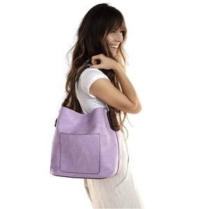 Joy Susan Dusty Amethyst Classic Hobo Handbag